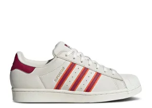 Adidas SUPERSTAR 'WHITE LEGACY BURGUNDY' sneakers, white
