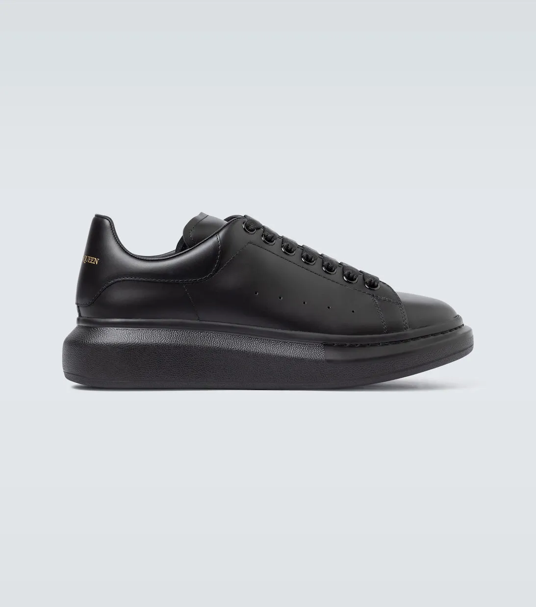 Alexander McQueen oversized leather sneakers, black