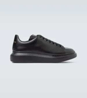 Alexander McQueen oversized leather sneakers, black