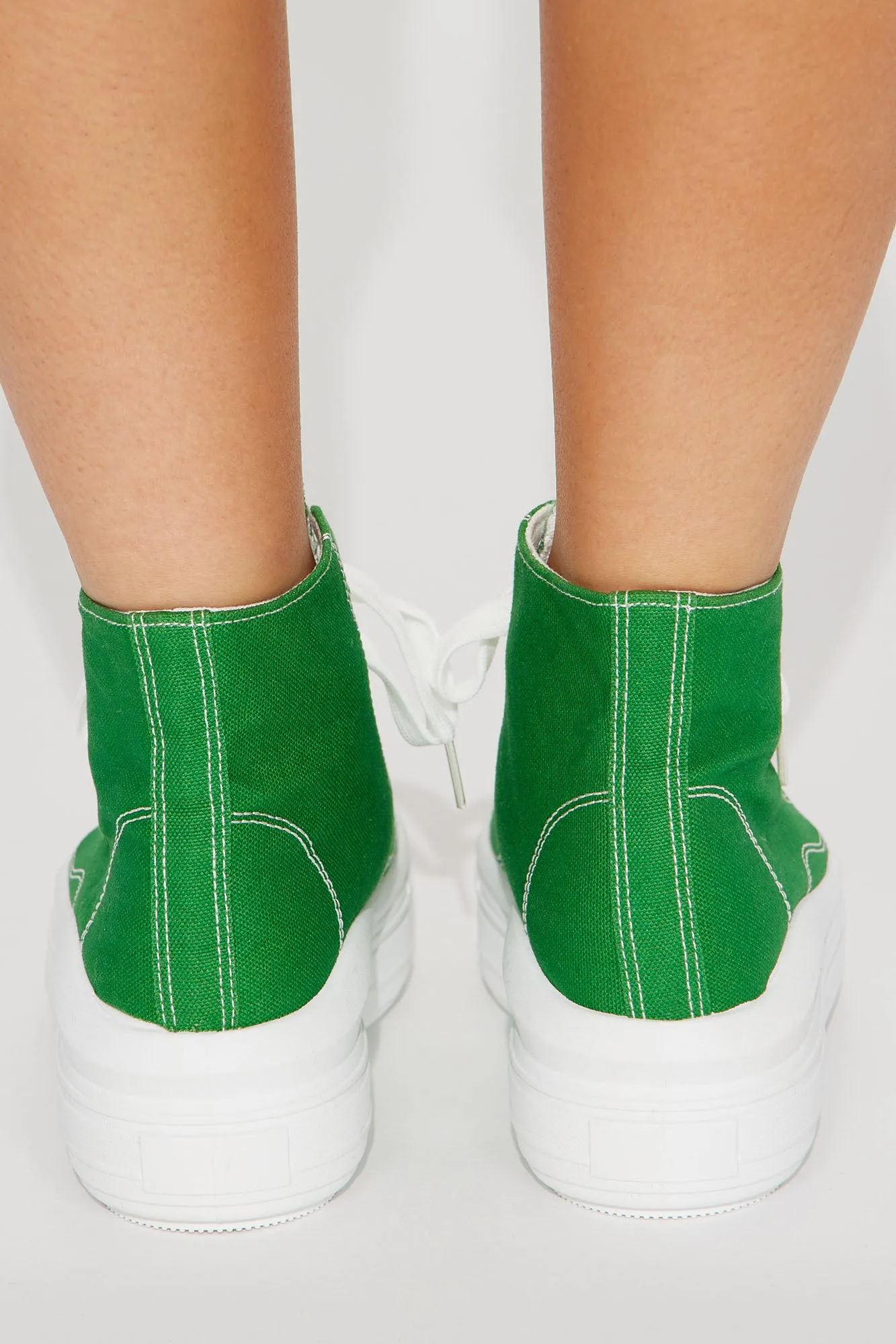 Alexandra High Top Platform Sneakers - Green