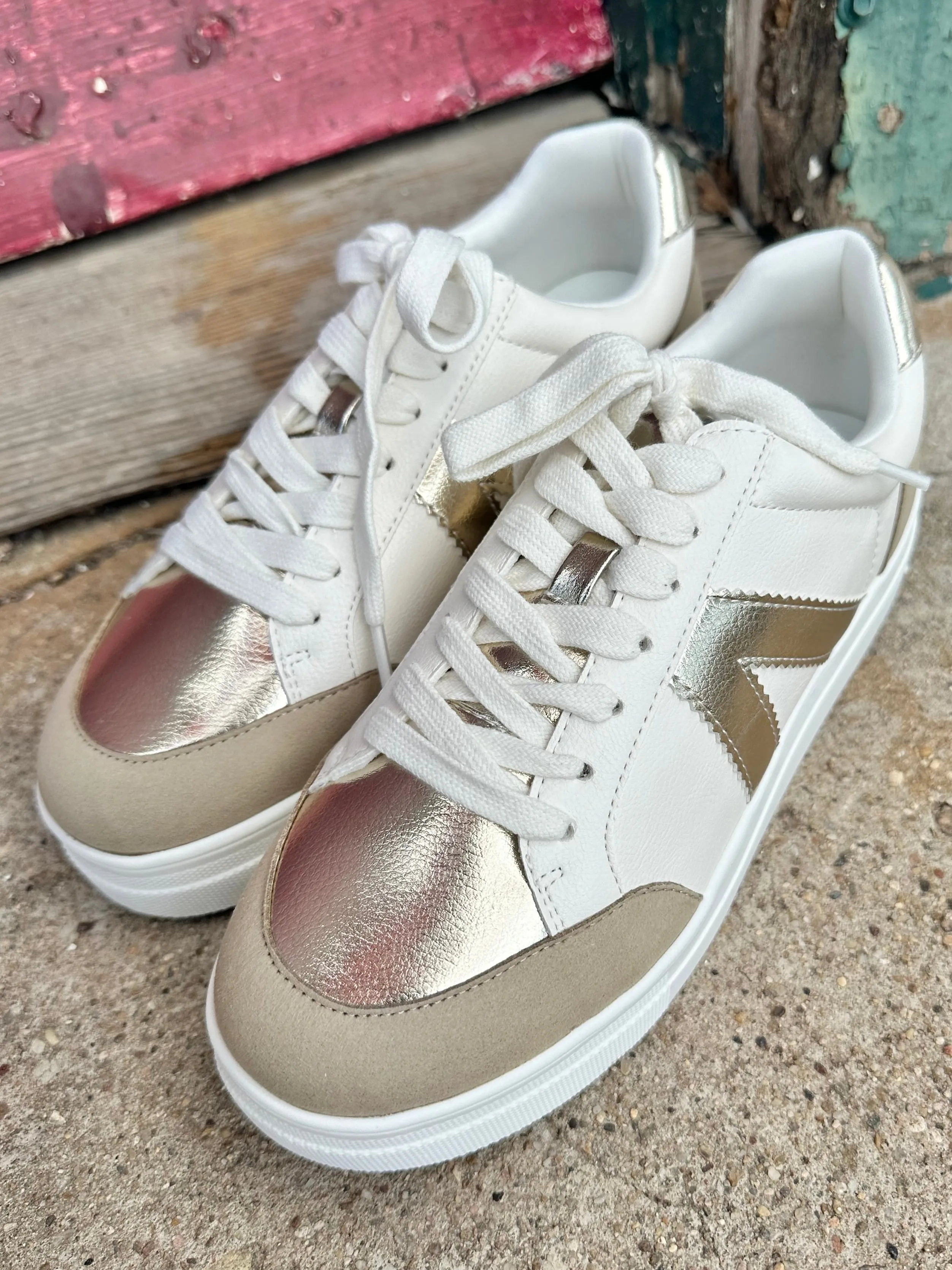 Astra Gold Sneaker by Mia