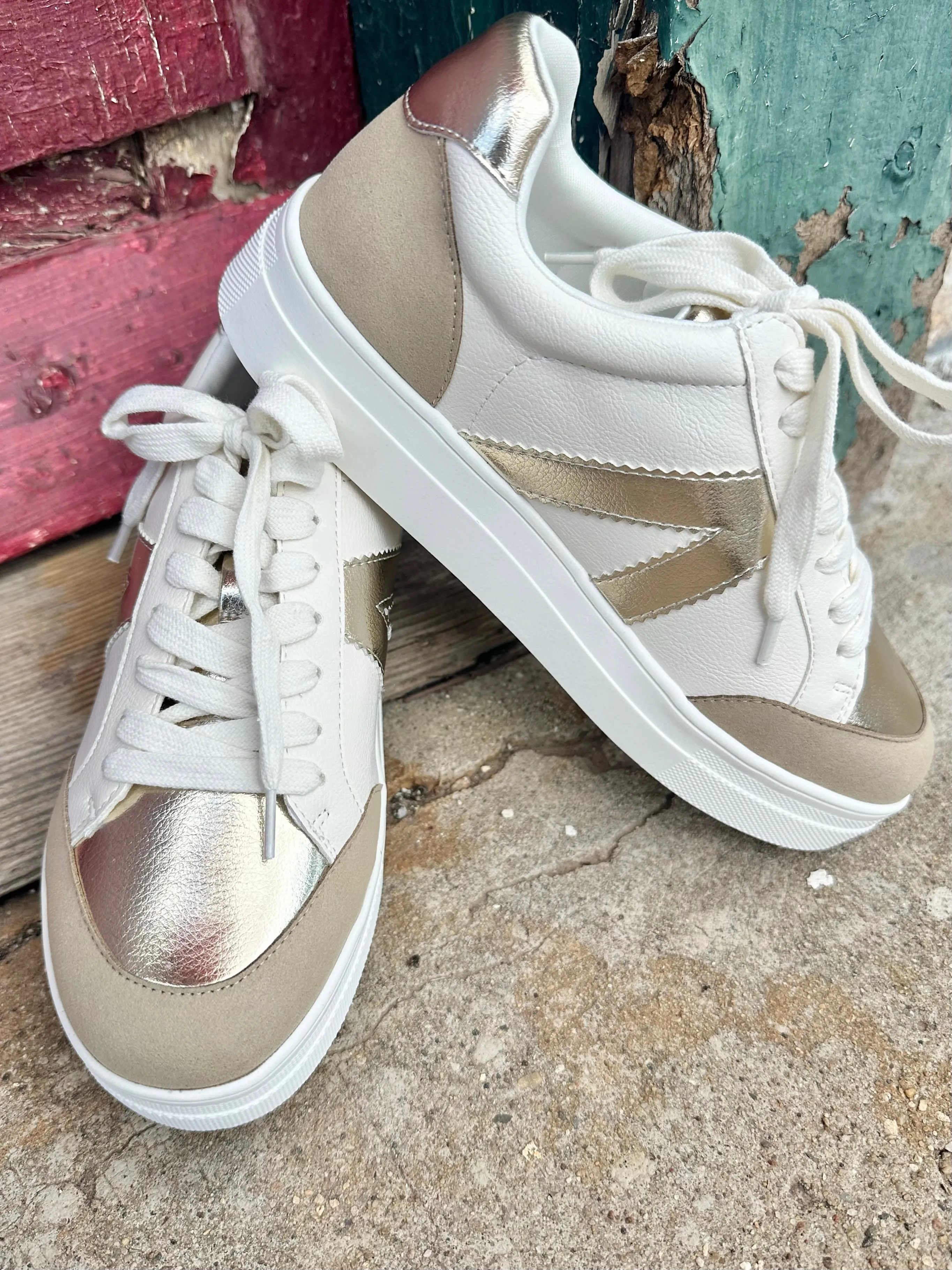 Astra Gold Sneaker by Mia