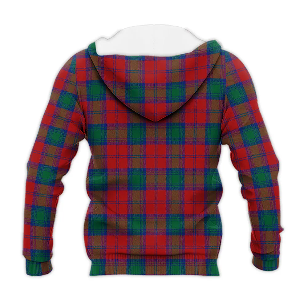 Auchinleck (Affleck) Tartan Knitted Hoodie with Family Crest