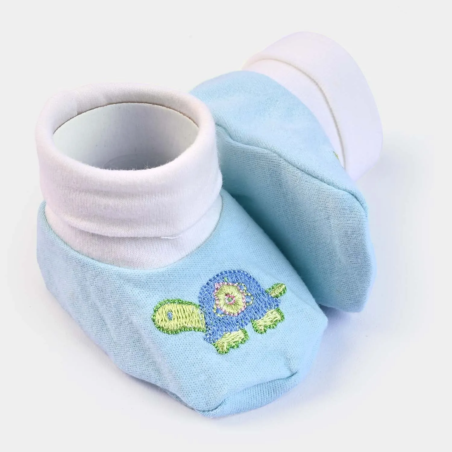 BP N. B Baby Booties -SKY BLUE