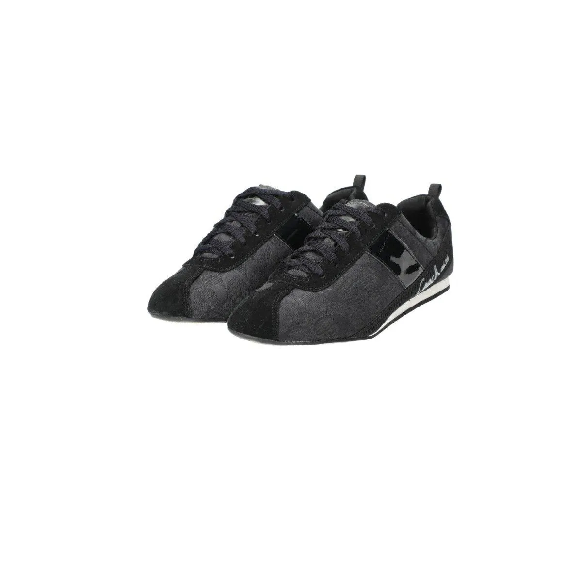 Coach Hadley Lifestyle Low-Top Sneakers Fabric Black Colour For Women