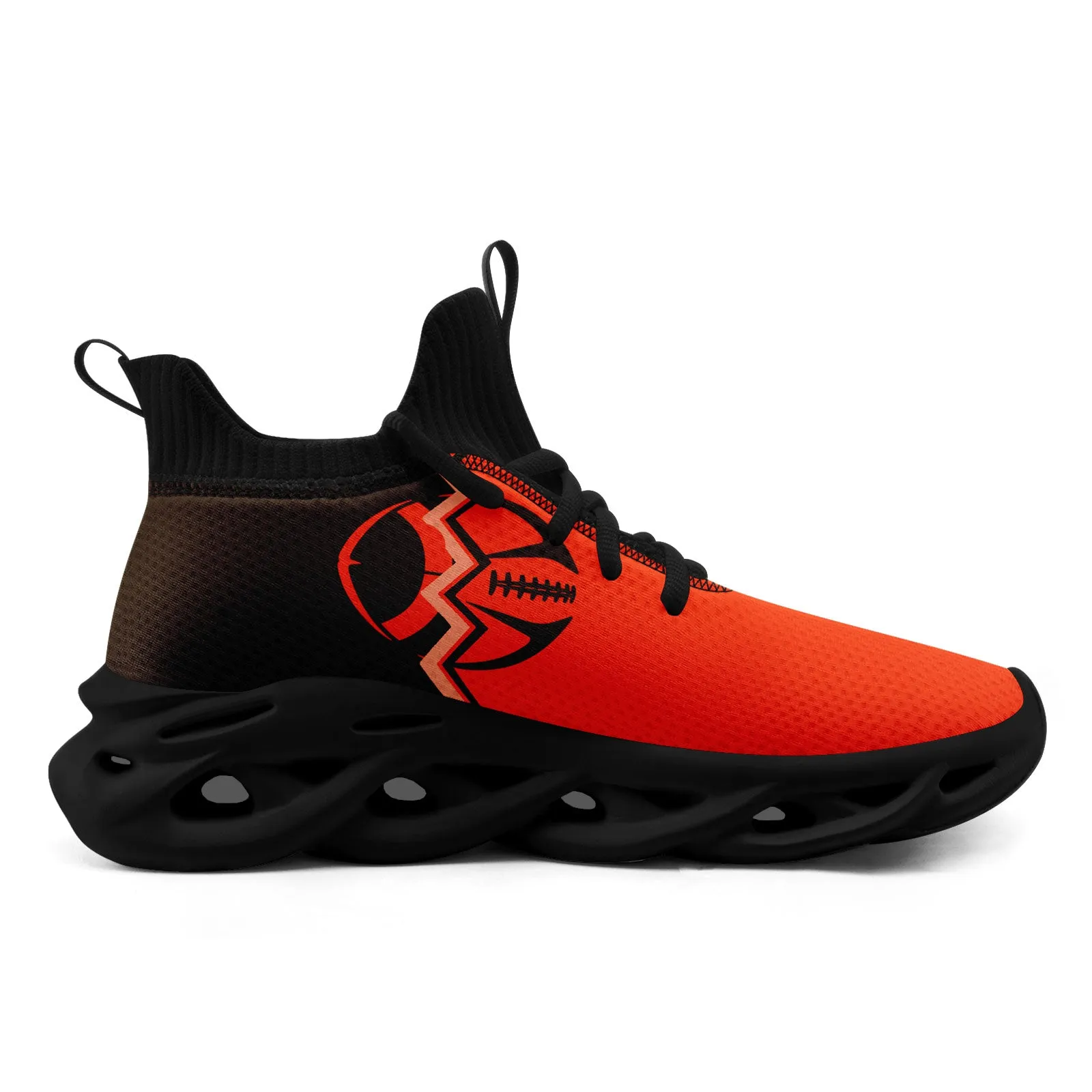 Custom Orange Brownish Red Ohio MaxSoul Shoes and Hat Combo Offer Personalized Combo ZH-D028017-20