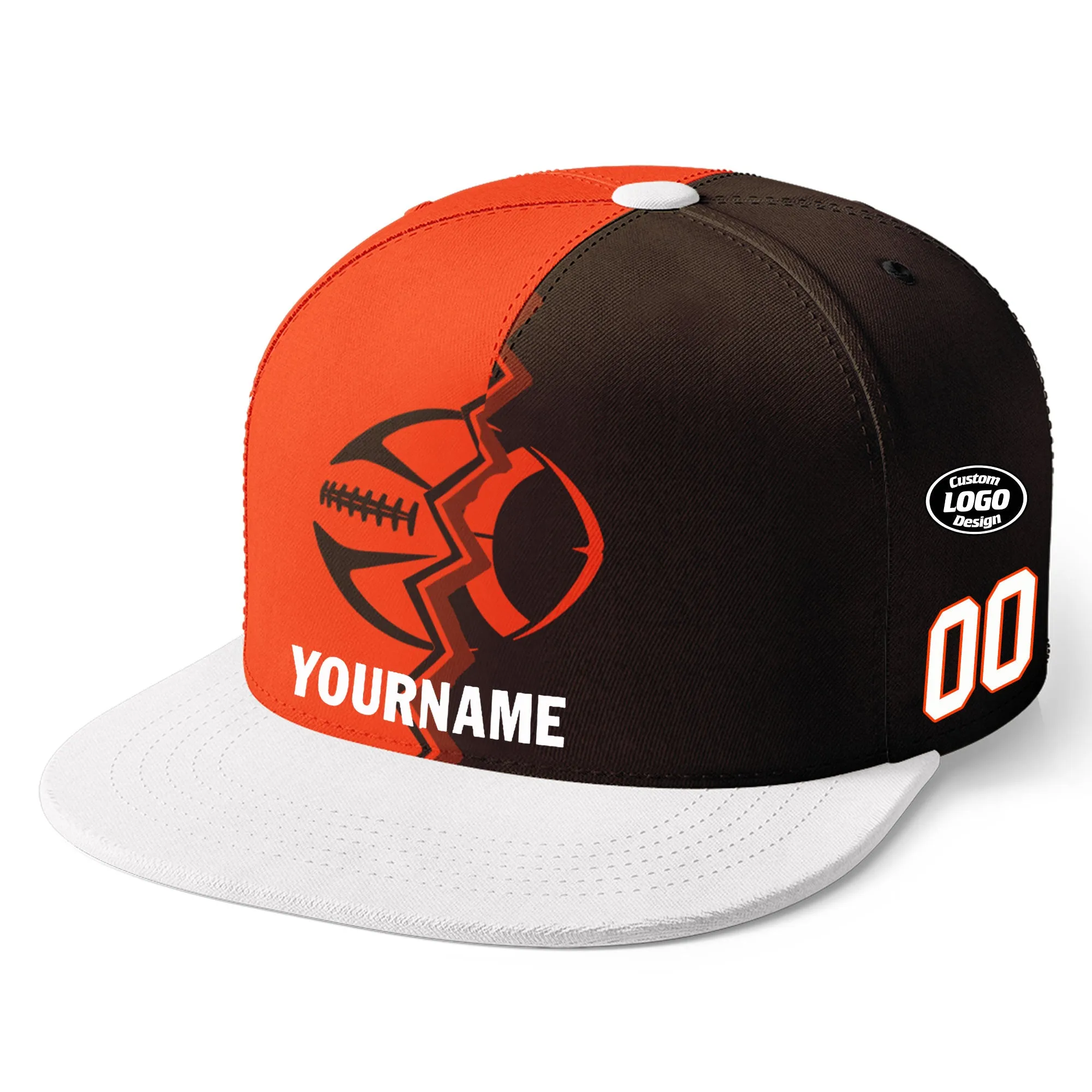 Custom Orange Brownish Red Ohio MaxSoul Shoes and Hat Combo Offer Personalized Combo ZH-D028017-20