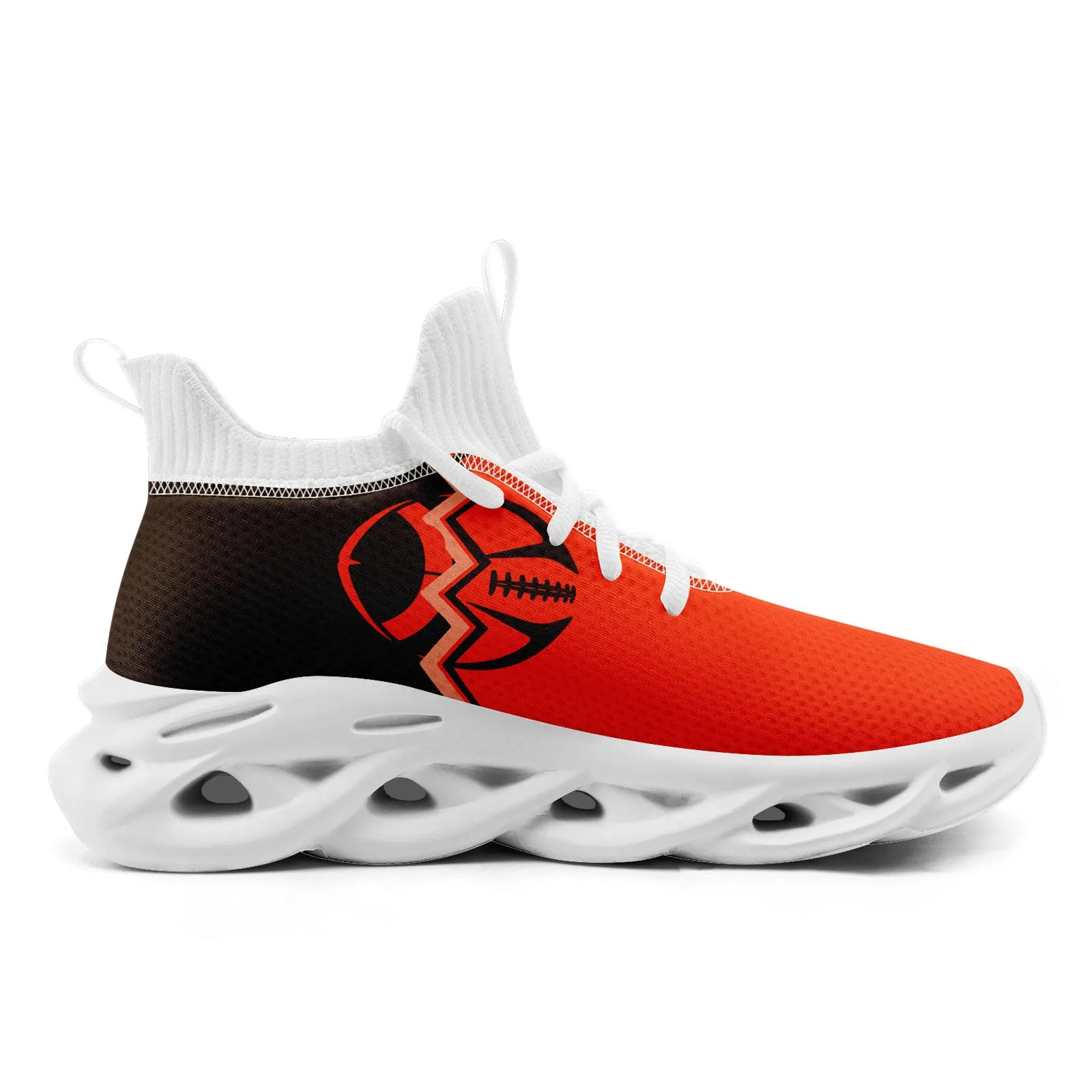 Custom Orange Brownish Red Ohio MaxSoul Shoes and Hat Combo Offer Personalized Combo ZH-D028017-20