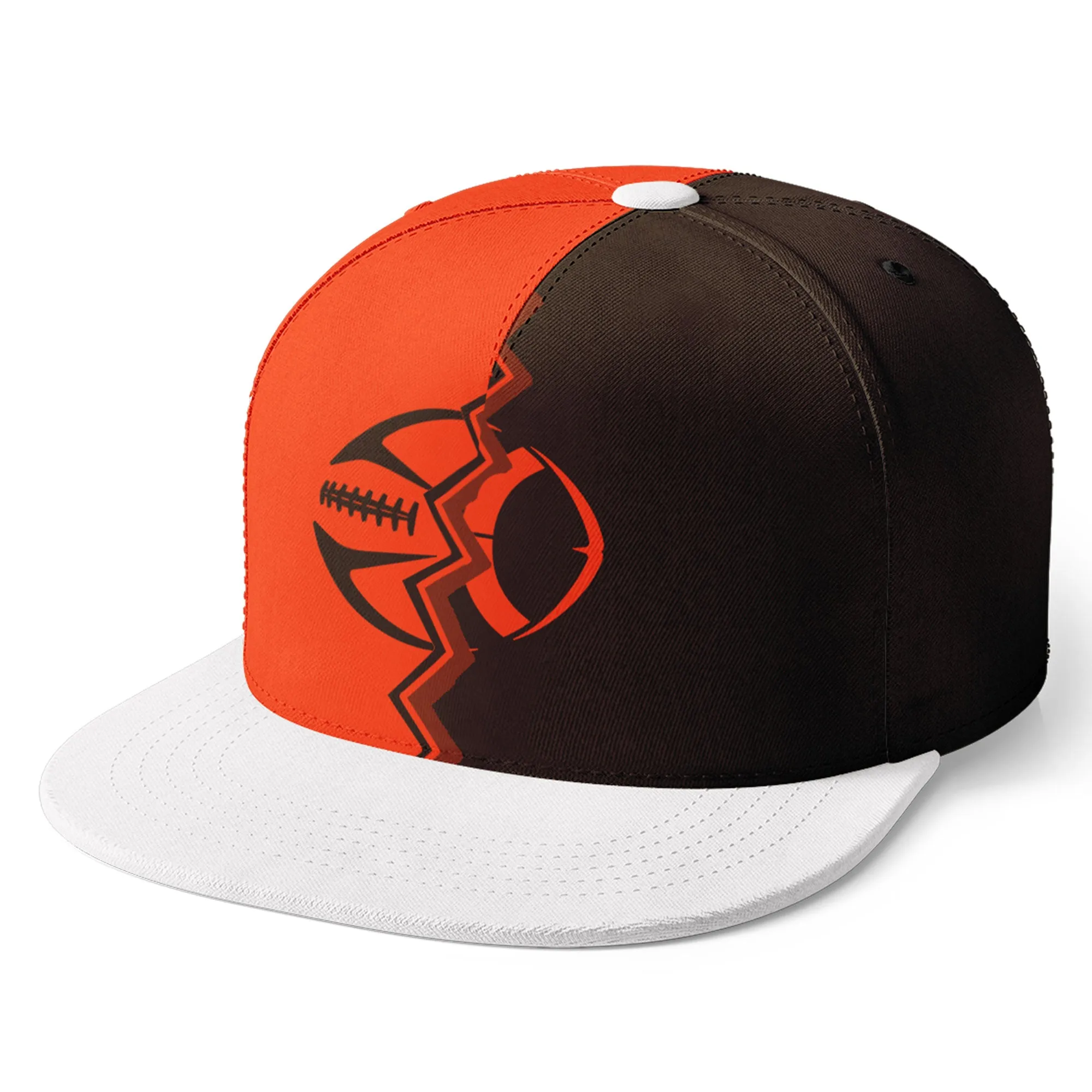 Custom Orange Brownish Red Ohio MaxSoul Shoes and Hat Combo Offer Personalized Combo ZH-D028017-20