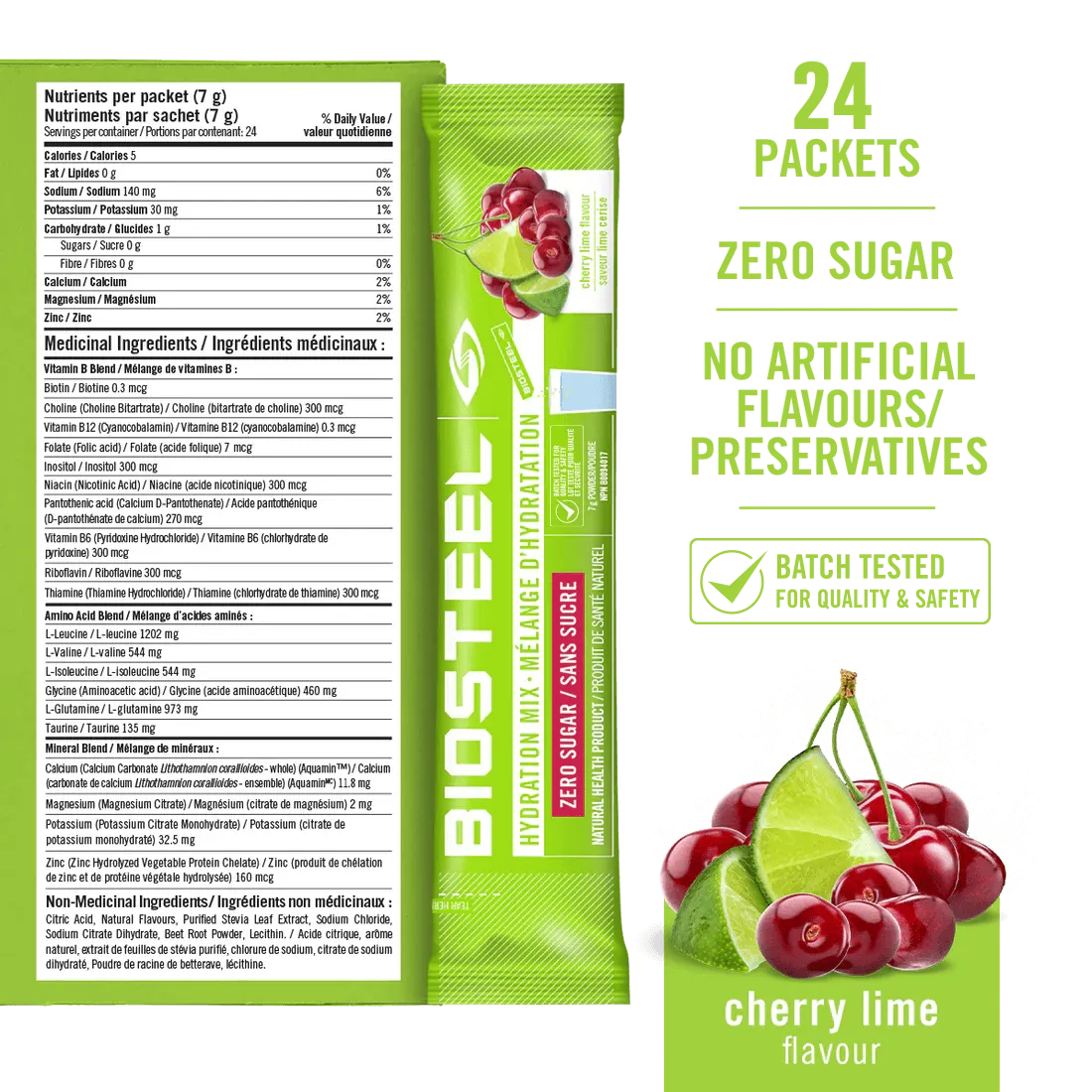 HYDRATION MIX / Cherry Lime - 24 Serving Packet