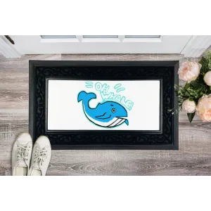 Oh Whale Sublimation Heavy Duty Door Mat