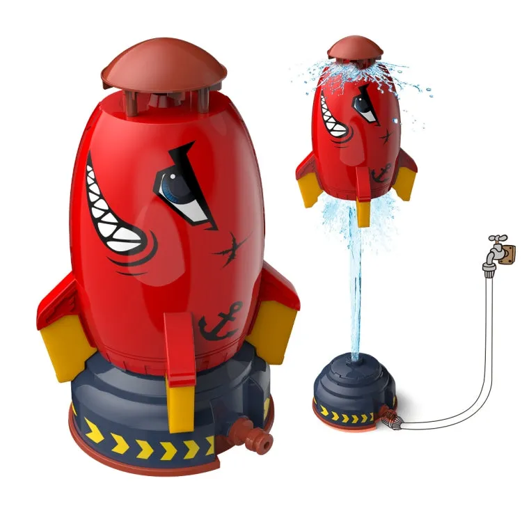Outdoor Yard Sprinkler Rocket Toy With 5m Hose Undersea