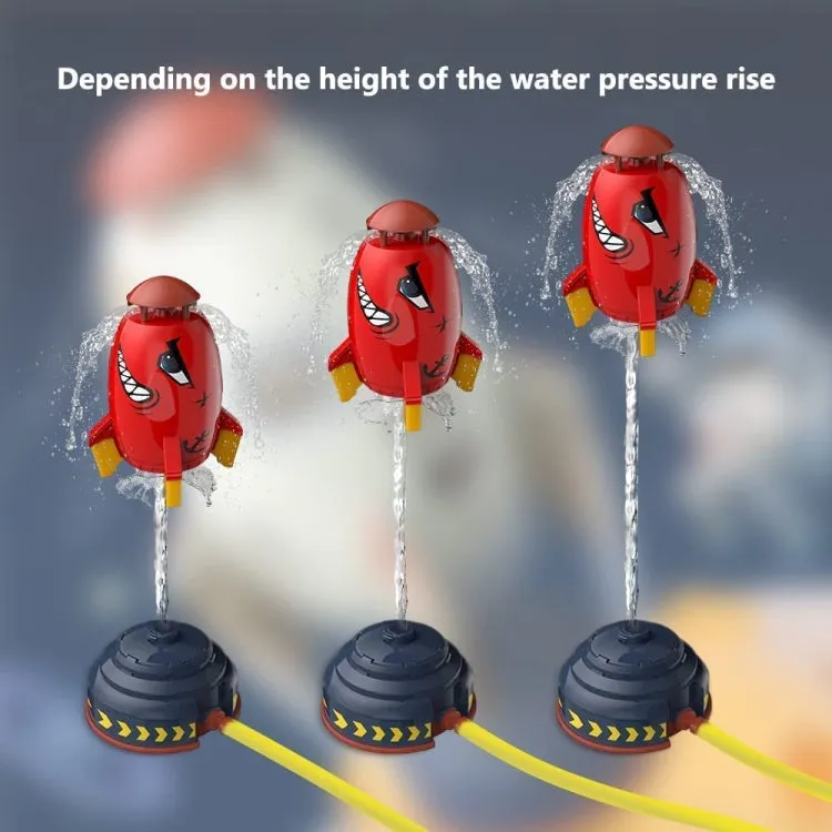 Outdoor Yard Sprinkler Rocket Toy With 5m Hose Undersea