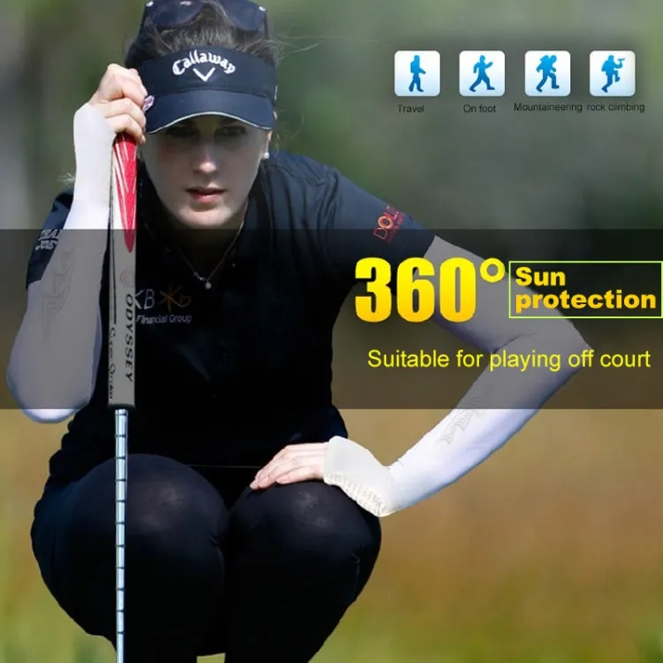 PGM Golf Sunscreen Breathable Sports Cuff Sleeve(Grey)