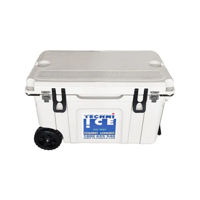 Techni Ice Signature Hardcore Premium Ice Box 55L White with Wheels *PREORDER NOW FOR FRESH STOCKS ARRIVING END OF NOVEMBER*FREE 6 REUSABLE DRY ICE PACKS VALUES $32.95