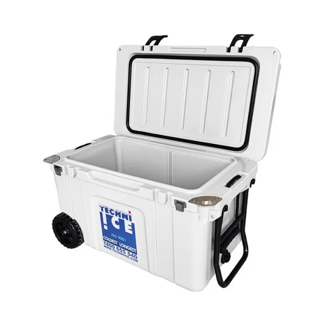 Techni Ice Signature Hardcore Premium Ice Box 55L White with Wheels *PREORDER NOW FOR FRESH STOCKS ARRIVING END OF NOVEMBER*FREE 6 REUSABLE DRY ICE PACKS VALUES $32.95