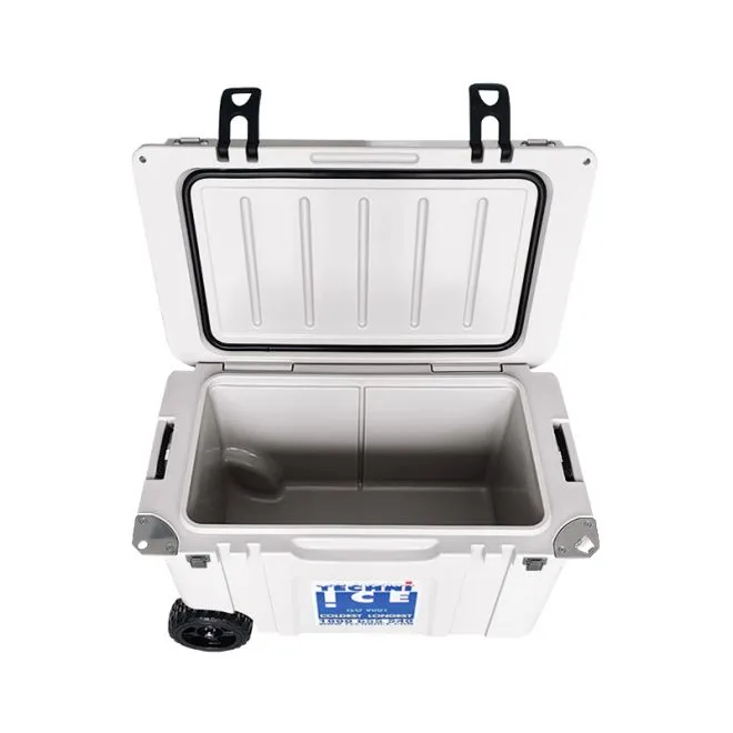 Techni Ice Signature Hardcore Premium Ice Box 55L White with Wheels *PREORDER NOW FOR FRESH STOCKS ARRIVING END OF NOVEMBER*FREE 6 REUSABLE DRY ICE PACKS VALUES $32.95