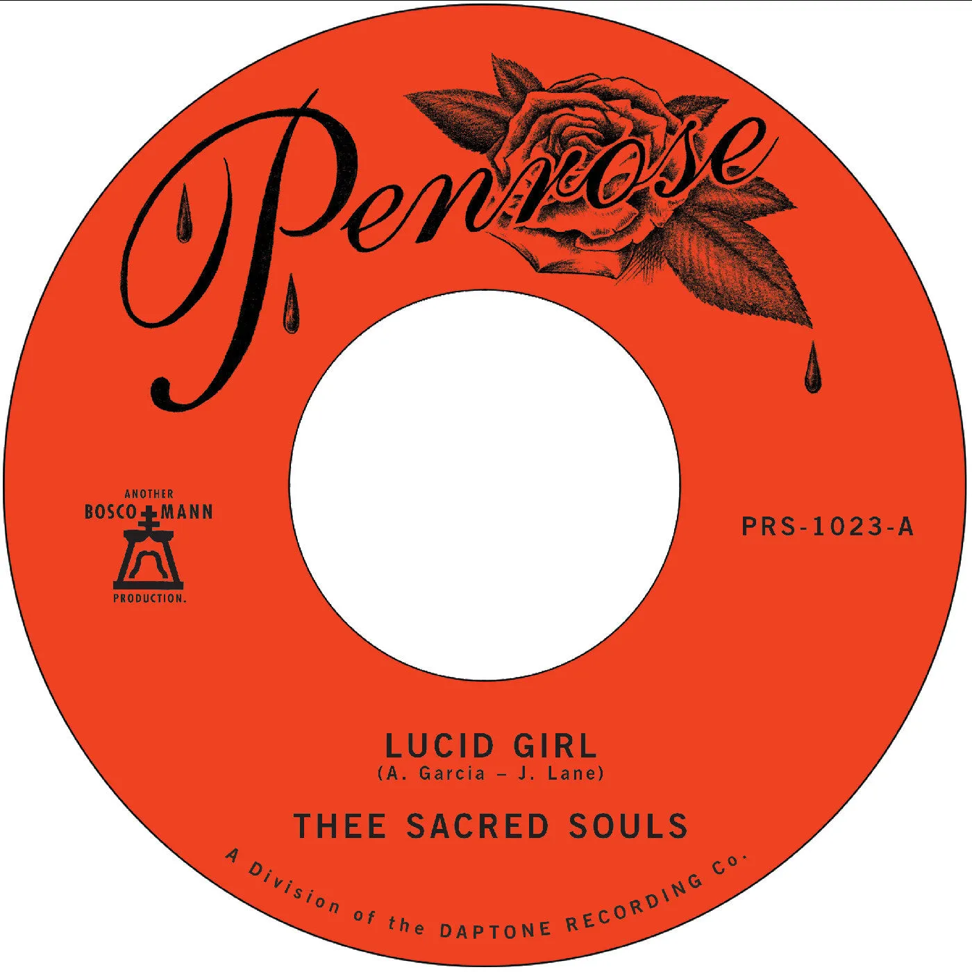 Thee Sacred Souls - Lucid Girl / Losing Side of Love 7-Inch