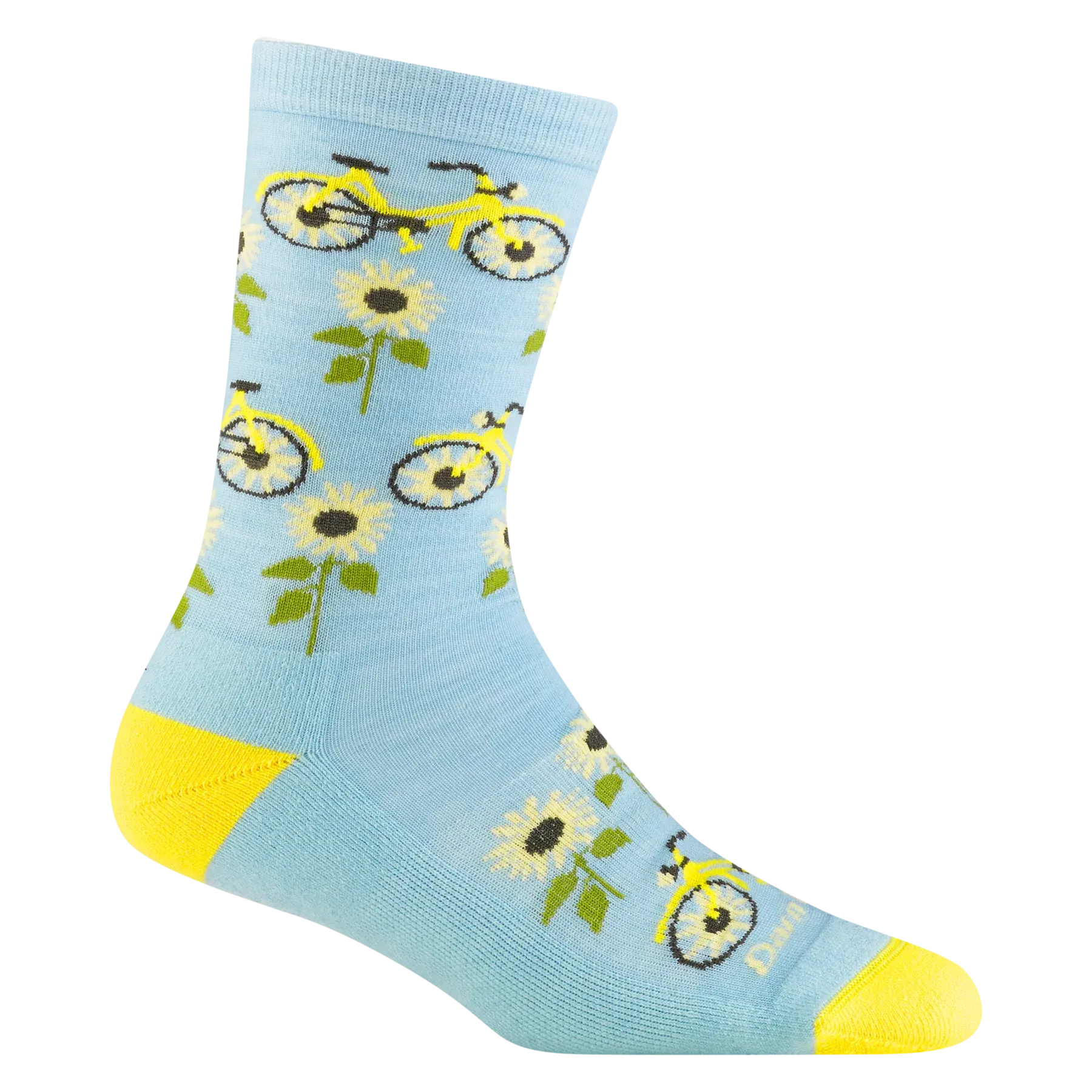 Women's Darn Tough Sun Pedal Crew Lightweight Lifestyle Sock Color: Glacier